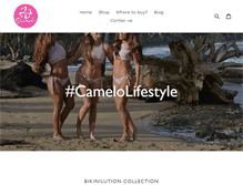 Tablet Screenshot of camelobikinis.com